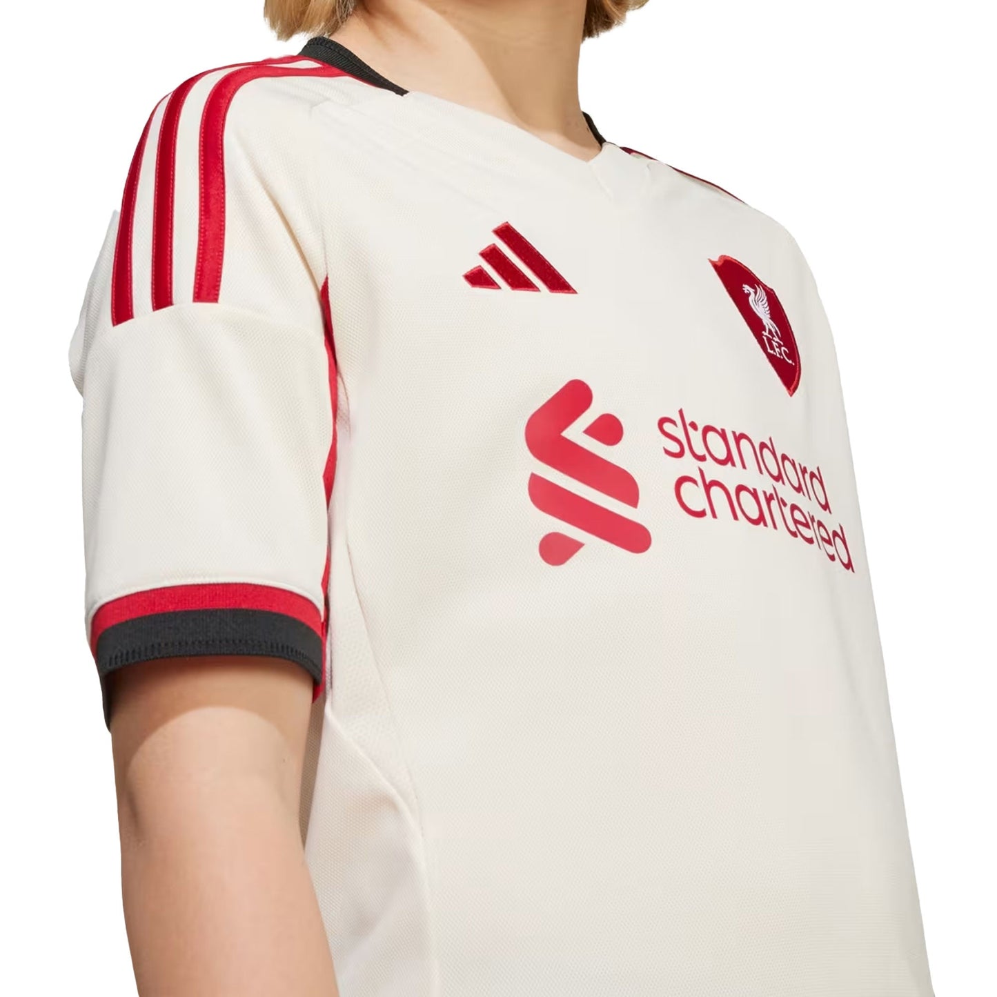 adidas Kids Liverpool FC 2025/26 Away Jersey Wonder White