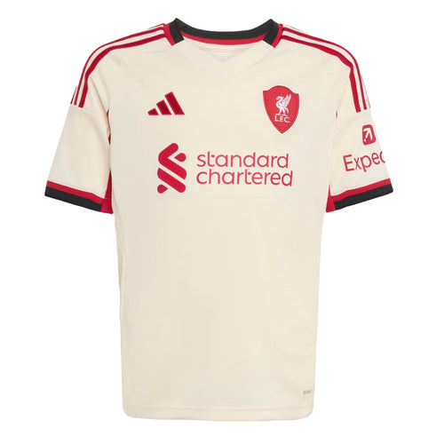 adidas Kids Liverpool FC 2025/26 Away Jersey Wonder White