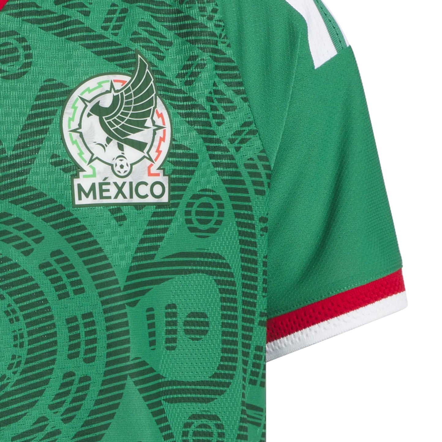 adidas Kids Mexico World Cup 2026 Authentic Home Jersey Green/White