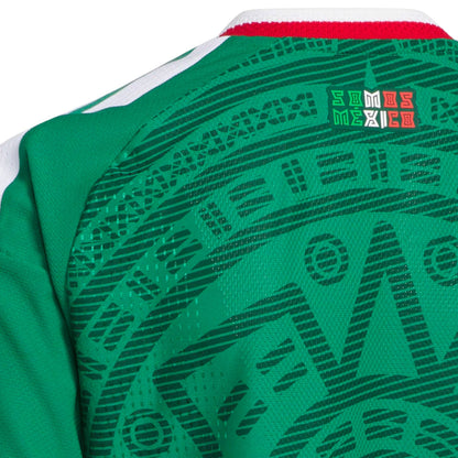 adidas Kids Mexico World Cup 2026 Authentic Home Jersey Green/White