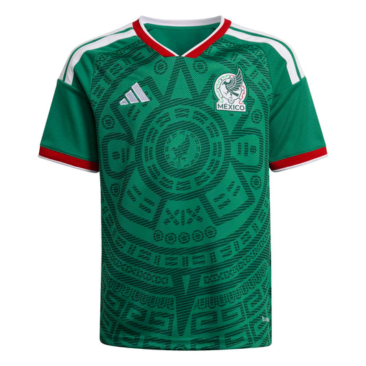 adidas Kids Mexico World Cup 2026 Home Jersey Green/White