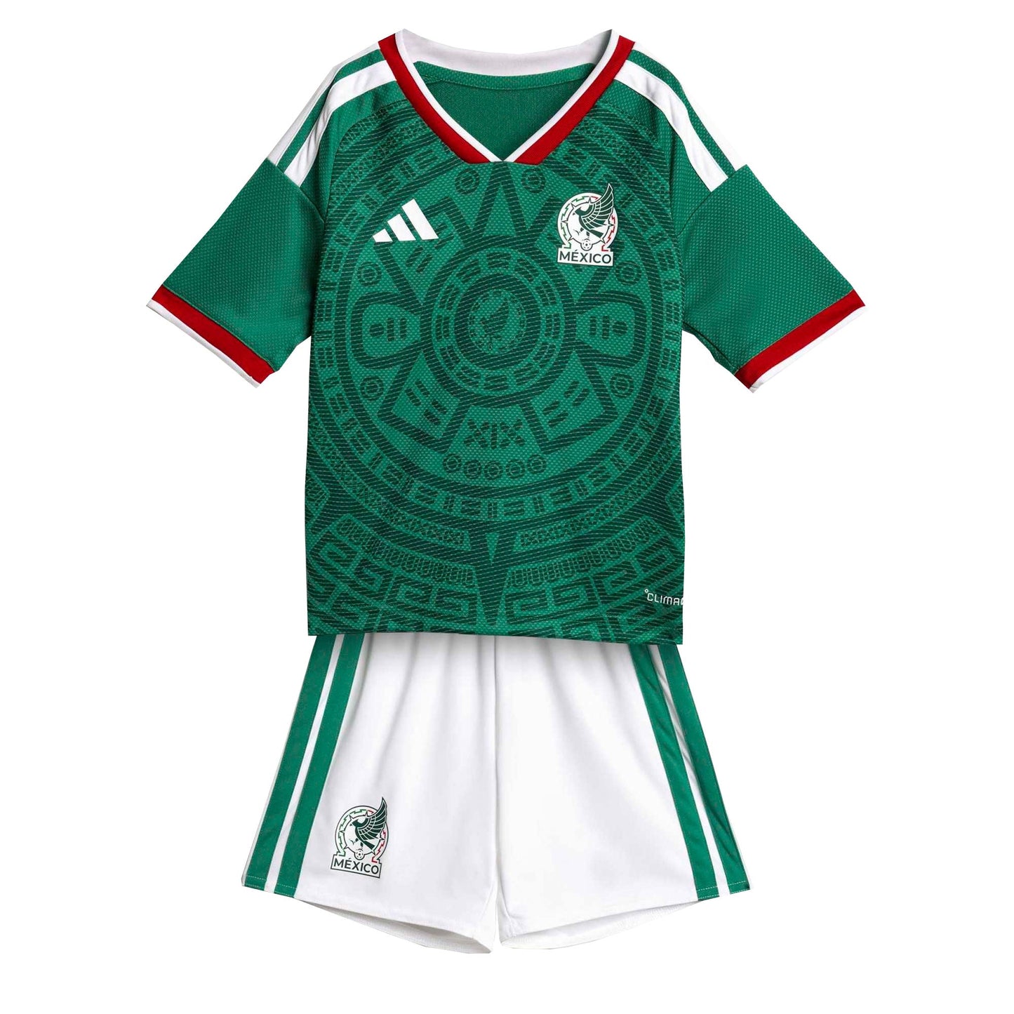 adidas Kids Mexico World Cup 2026 Home Mini Kit Green/White