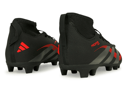 adidas Kids Predator Club Sock FG/MG Black/Metallic/Red