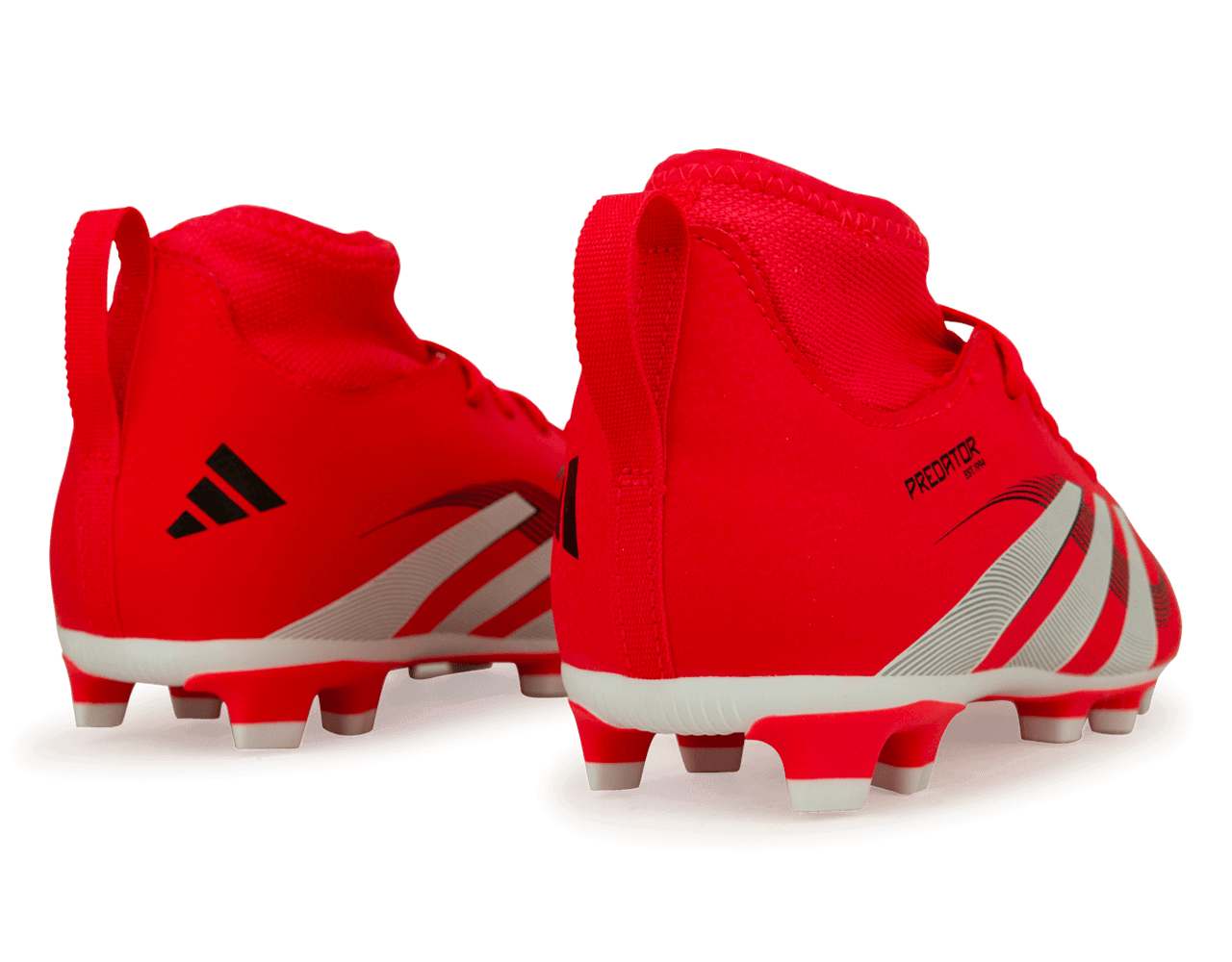 adidas Kids Predator Club Sock FG/MG Red/White/Black