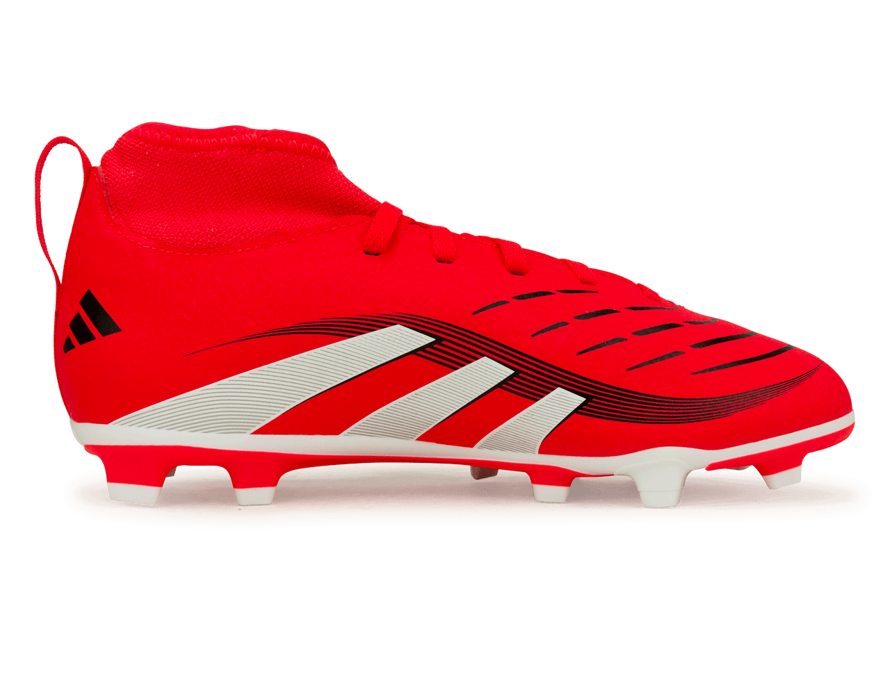adidas Kids Predator Club Sock FG/MG Red/White/Black