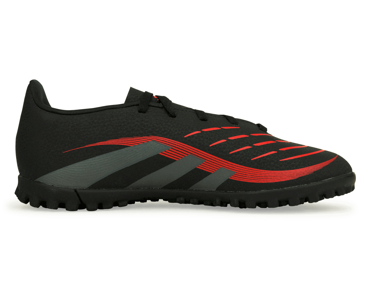 adidas Kid's Predator Club TF Core Black/Grey/Red