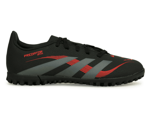 adidas Kid's Predator Club TF Core Black/Grey/Red