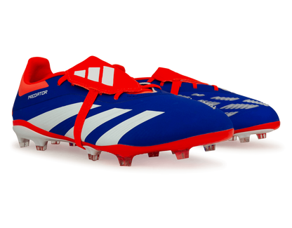 adidas Kids Predator Elite Foldover Tongue FG Lucid Blue/White/Solar Red