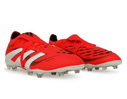 adidas Kids Predator Elite Foldover Tongue FG White/Red/Black