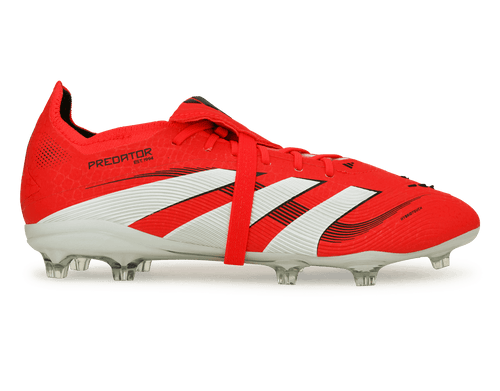 adidas Kids Predator Elite Foldover Tongue FG White/Red/Black