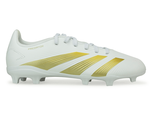 adidas Kids Predator League FG White/Gold