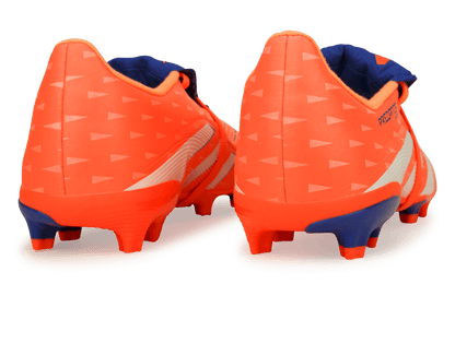 adidas Kids Predator League Foldover Tongue FG/MG Signal Coral/White