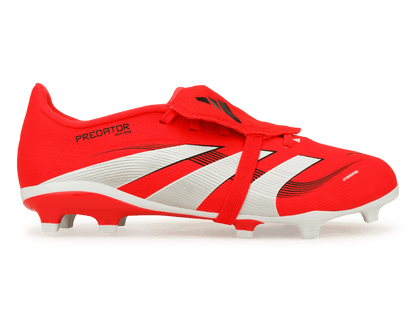 adidas Kids Predator League Foldover Tongue FG Red/White/Black