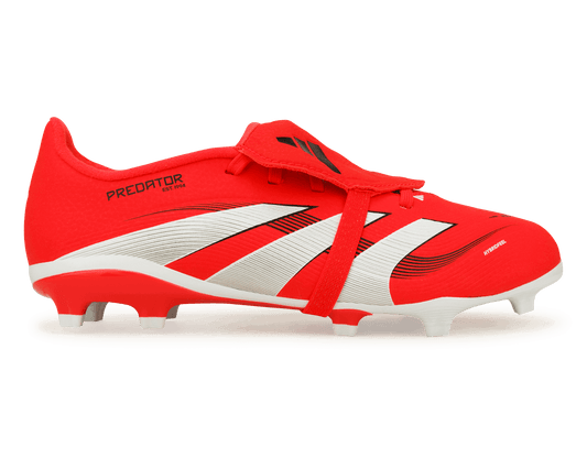adidas Kids Predator League Foldover Tongue FG Red/White/Black