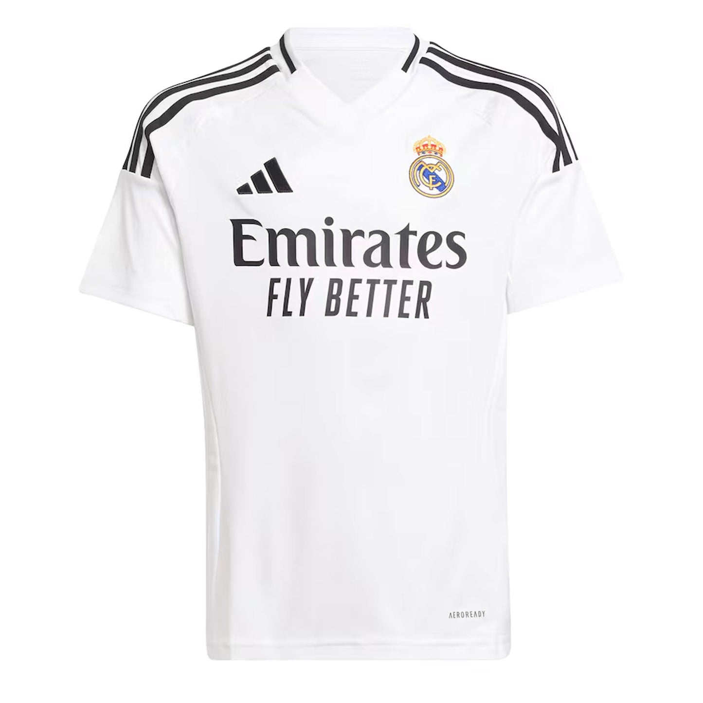 adidas Kids Real Madrid 2024/25 Home Jersey w/ Bellingham #5 Printing