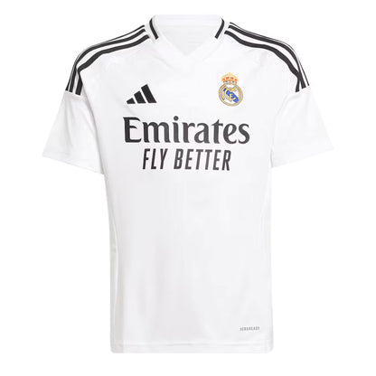adidas Kids Real Madrid 2024/25 Home Jersey w/ Bellingham #5 Printing