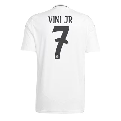 adidas Kids Real Madrid 2024/25 Home Jersey w/ Vini Jr #7 Printing