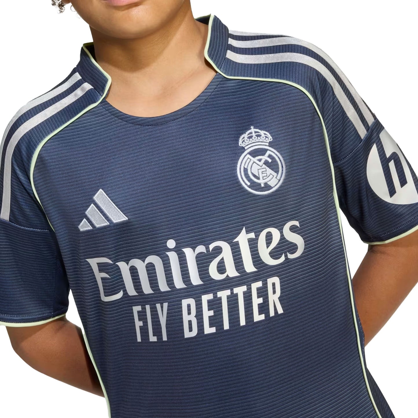 adidas Kids Real Madrid 2025/26 Away Jersey w/ Mbappe #10 Printing