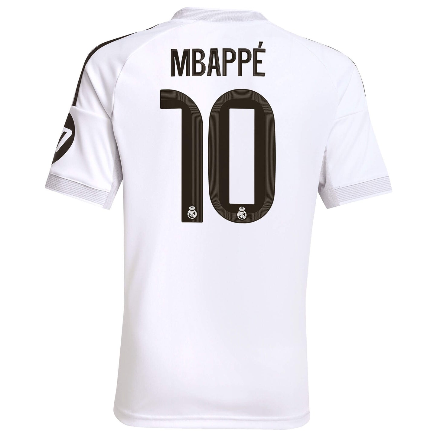 adidas Kids Real Madrid 2025/26 Home Jersey w/ Mbappe #10 Printing