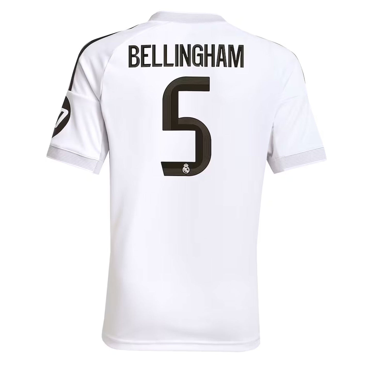 adidas Kids Real Madrid 2025/26 Home Jersey w/ Bellingham #5 Printing