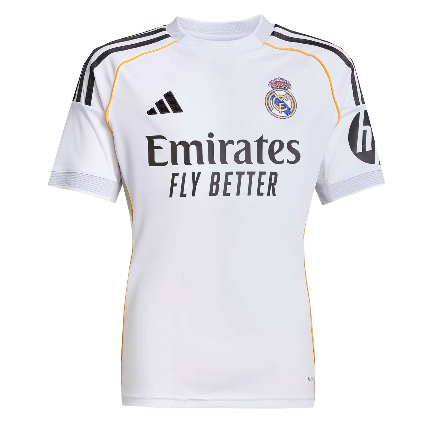adidas Kids Real Madrid 2025/26 Home Jersey w/ Mbappe #10 Printing