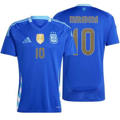 adidas Men's Argentina 2024/25 Away Jersey w/ Maradona #10 Printing