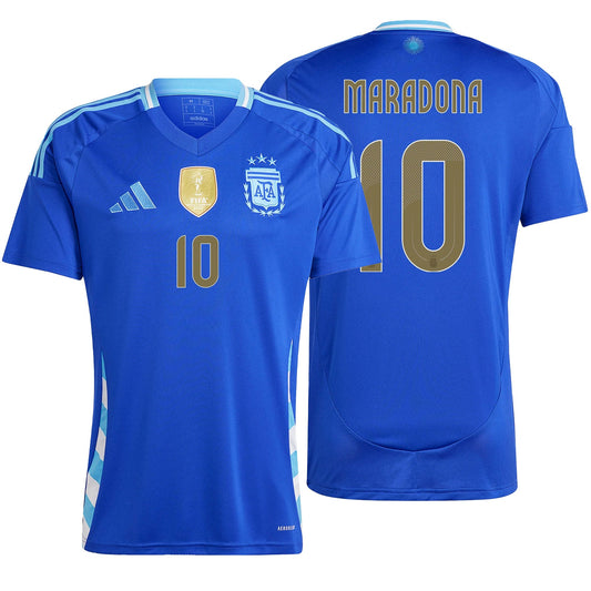 adidas Men's Argentina 2024/25 Away Jersey w/ Maradona #10 Printing
