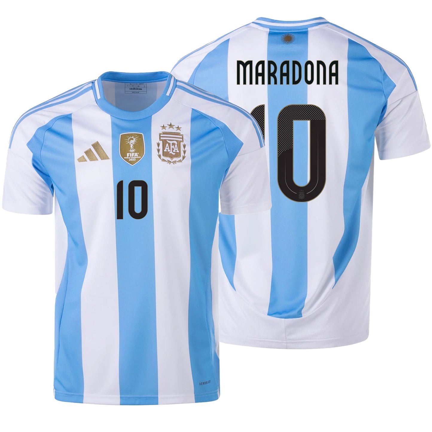 adidas Men's Argentina 2024/25 Home Jersey w/ Maradona #10 Printing