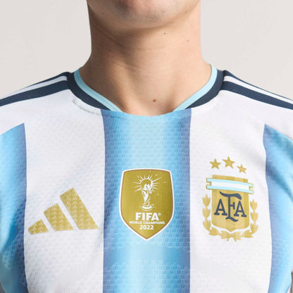 adidas Men's Argentina World Cup 2026 Authentic Home Jersey White/Sky Blue