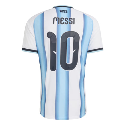 adidas Men's Argentina World Cup 2026 Authentic Home Jersey w/ Messi #10 Printing