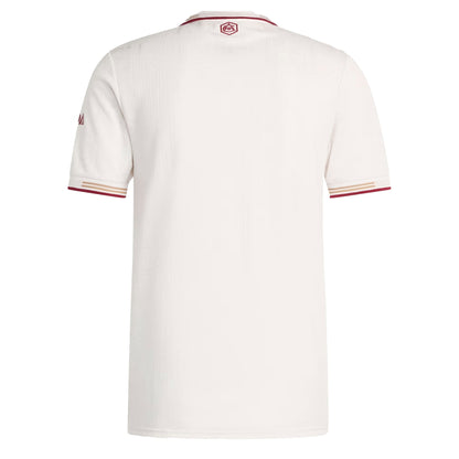 adidas Men's Arsenal 2025/26 Authentic Third Jersey Cloud White/Burgundy