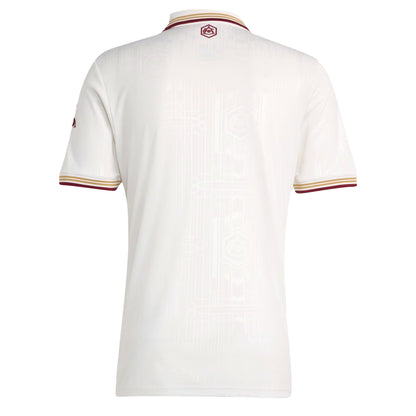 adidas Men's Arsenal 2025/26 Third Jersey Cloud White/Burgundy