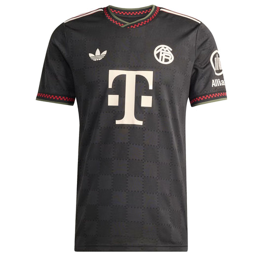adidas Men's Bayern Munich 2025/26 Authentic Third Jersey Black/Halivo