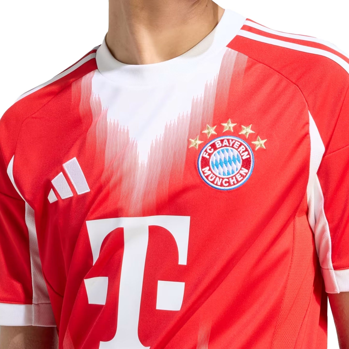 adidas Men's Bayern Munich 2025/26 Home Jersey Red/White
