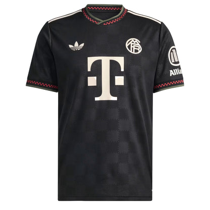 adidas Men's Bayern Munich 2025/26 Third Jersey Black/Halivo