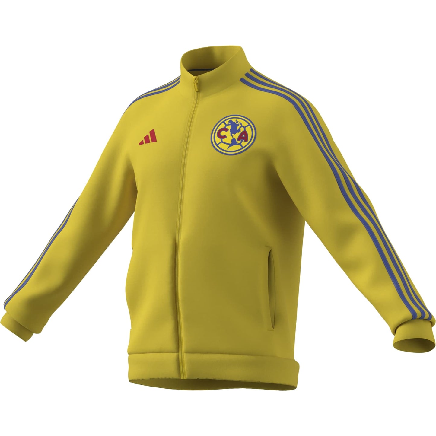 adidas Men's Club America DNA Track Top Jacket Yellow