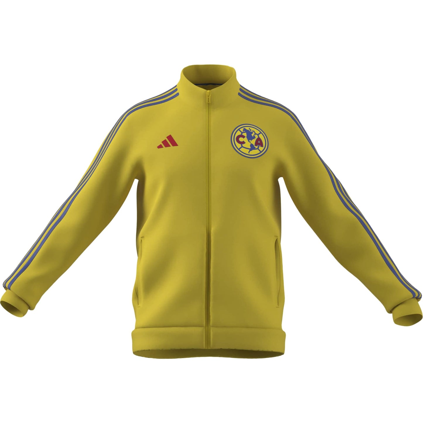 adidas Men's Club America DNA Track Top Jacket Yellow