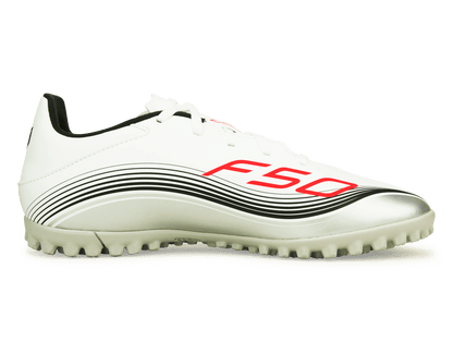 adidas Men's F50 Club Messi TF White/Red/Silver