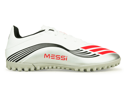 adidas Men's F50 Club Messi TF White/Red/Silver