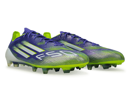 adidas Men's F50 Elite FG Purple/White/Lemon