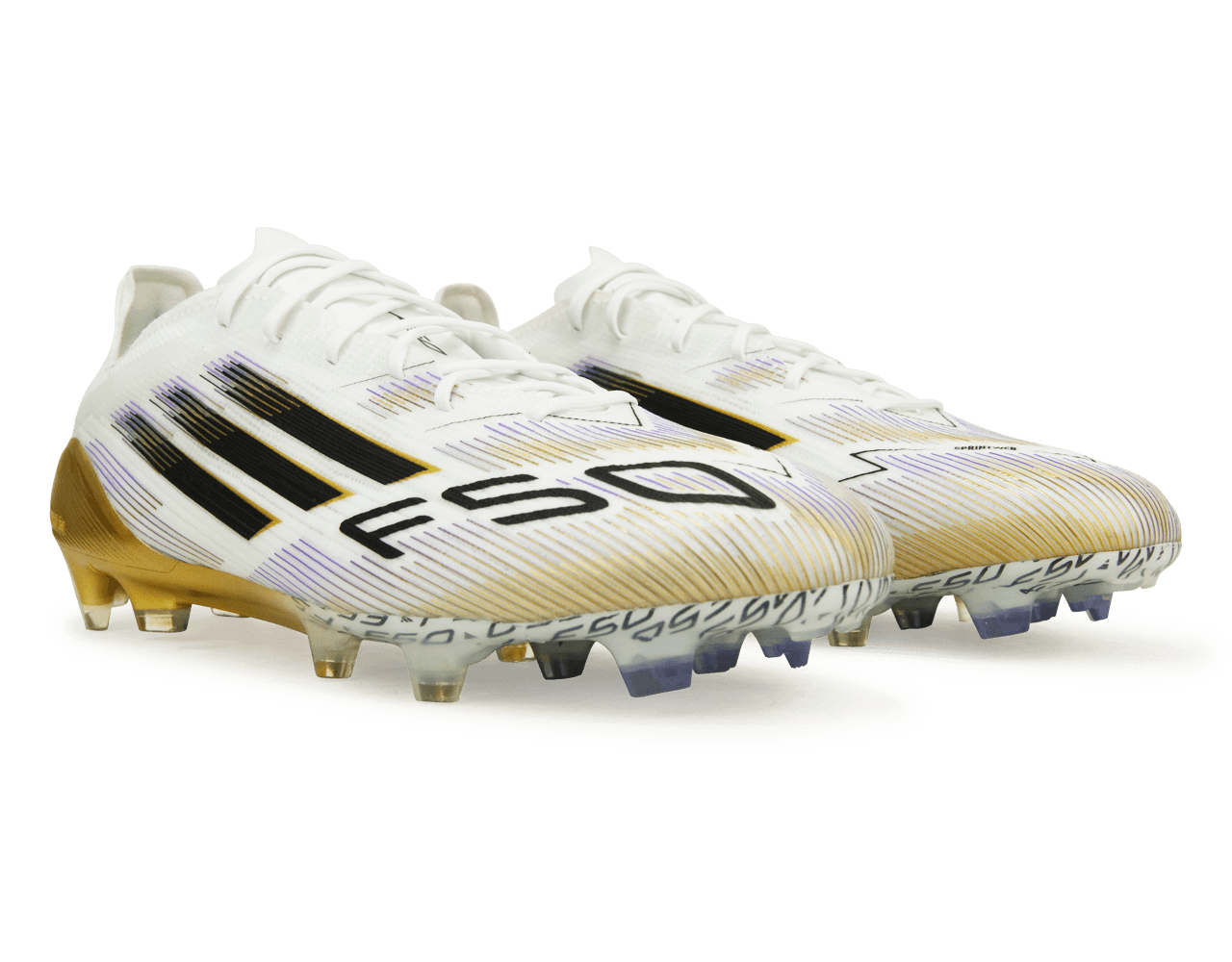 adidas Men's F50 Elite FG White/Black/Gold