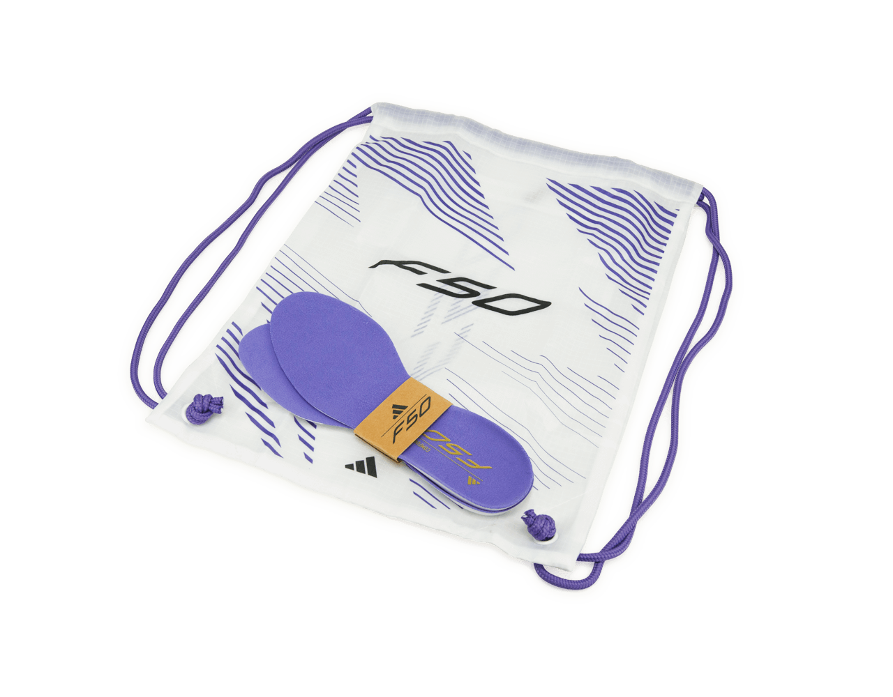 adidas Men's F50 Elite Laceless FG White/Black/Gold