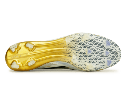 adidas Men's F50 Elite Laceless FG White/Black/Gold