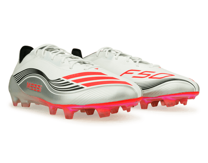 adidas Men's F50 Elite Messi FG White/Red/Silver