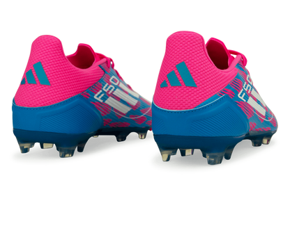 adidas Men's F50 League FG/MG Blue/White/Pink