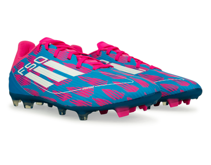 adidas Men's F50 League FG/MG Blue/White/Pink