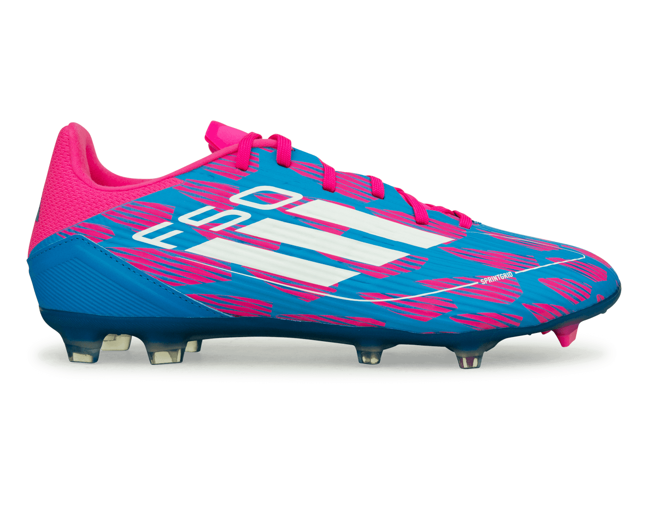 adidas Men's F50 League FG/MG Blue/White/Pink