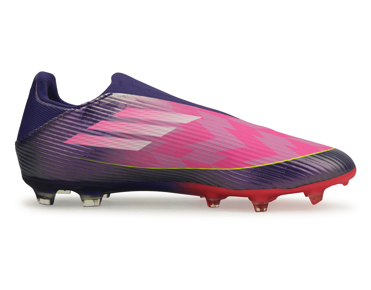 adidas Men's Lamine Yamal F50 League Laceless FG/MG Purple/Lemon