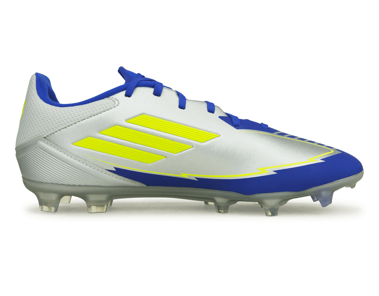 adidas Men's F50 League Messi FG/MG Silver/Volt/Blue