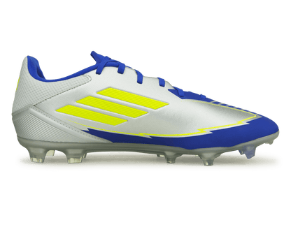 adidas Men's F50 League Messi FG/MG Silver/Volt/Blue